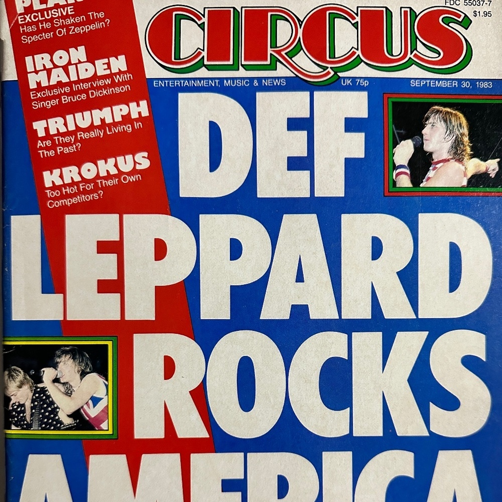 Circus Magazine (9/30/83) Def Leppard, Iron Maiden, Bad Company, Bob Seger, Ads​